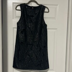 Zara Black Textured Mini Dress